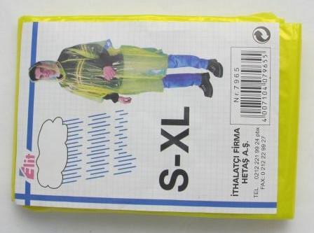 Raincoat Yellow (Grab and Go) OSFA