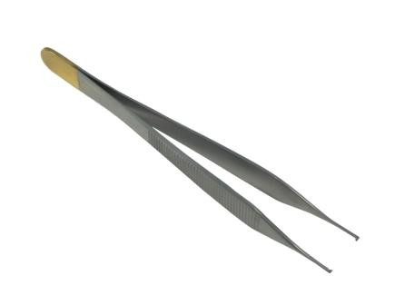 Amtech Adson Forceps TOOTHED Resuable Gold End 12cm