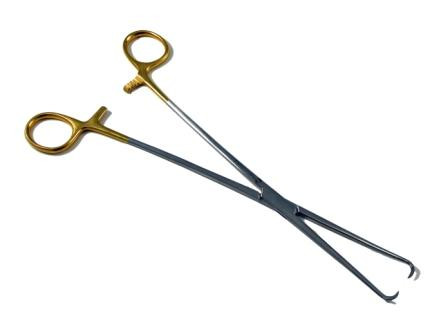 Amtech Tenaculum Straight Forceps Reusable 25cm