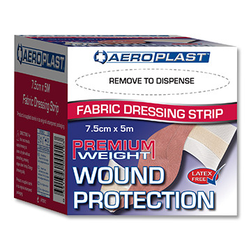 Aeroplast Fabric Dressing Strip - 7.5cm x 5 Meter Roll