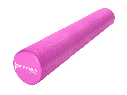 Fortress Long Round Premium Foam Roller 15 x 90cm Pink