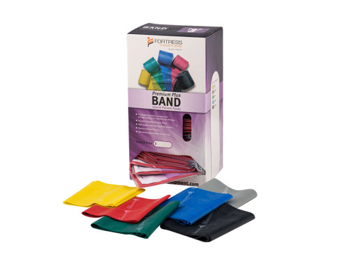 Fortress Premium Plus Band Dispenser Pack Yellow Light Resistance Pack 30