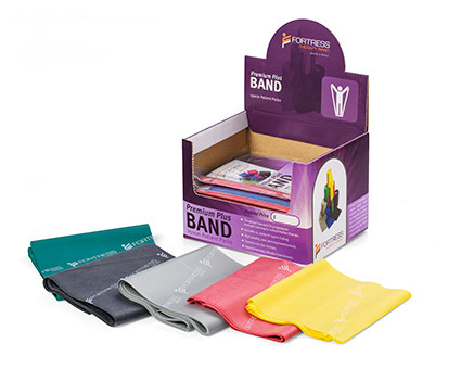 Fortress Premium Plus Mini Band Dispenser Pack Red Medium Resistance Pack 15
