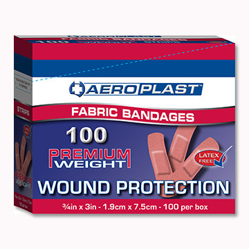 Aeroplast Fabric Plasters 7.5cm x 1.9cm - Box 100