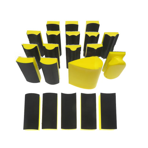 Foam Backing Hook and Loop Hand Sanding Set 16pcs
