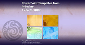 PowerPoint Templates from Indezine - 072 Designs 1776 to 1800