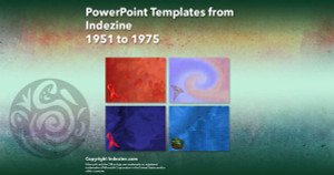 PowerPoint Templates from Indezine - 079 Designs 1951 to 1975