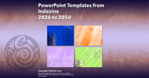 PowerPoint Templates from Indezine - 114 Designs 2826 to 2850