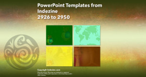 PowerPoint Templates from Indezine - 118 Designs 2926 to 2950