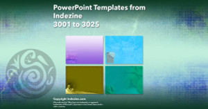 PowerPoint Templates from Indezine - 121 Designs 3001 to 3025