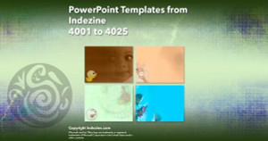 PowerPoint Templates from Indezine - 161 Designs 4001 to 4025