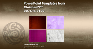 PowerPoint Templates from ChristianPPT - 004 Designs 0076 to 0100