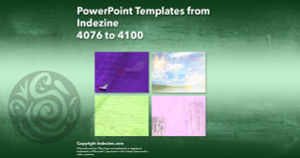 PowerPoint Templates from Indezine - 164 Designs 4076 to 4100