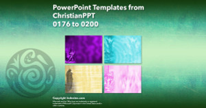 PowerPoint Templates from ChristianPPT - 008 Designs 0176 to 0200