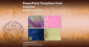 PowerPoint Templates from Indezine - 171 Designs 4251 to 4275