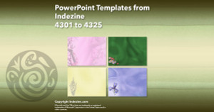 PowerPoint Templates from Indezine - 173 Designs 4301 to 4325