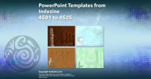 PowerPoint Templates from Indezine - 181 Designs 4501 to 4525