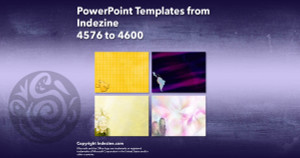 PowerPoint Templates from Indezine - 184 Designs 4576 to 4600