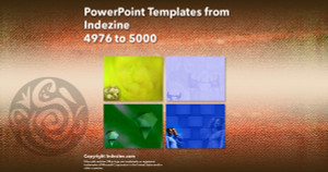 PowerPoint Templates from Indezine - 200 Designs 4976 to 5000