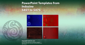 PowerPoint Templates from Indezine - 219 Designs 5451 to 5475