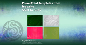 PowerPoint Templates from Indezine - 221 Designs 5501 to 5525