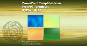 PowerPoint Templates from FreePPT - 006 Designs 0126 to 0150