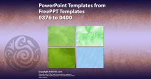 PowerPoint Templates from FreePPT - 016 Designs 0376 to 0400