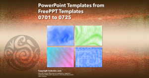 PowerPoint Templates from FreePPT - 029 Designs 0701 to 0725