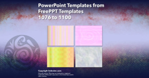 PowerPoint Templates from FreePPT - 044 Designs 1076 to 1100