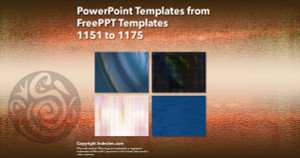 PowerPoint Templates from FreePPT - 047 Designs 1151 to 1175