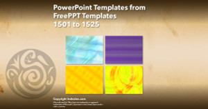 PowerPoint Templates from FreePPT - 061 Designs 1501 to 1525