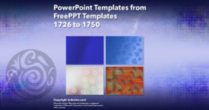 PowerPoint Templates from FreePPT - 070 Designs 1726 to 1750