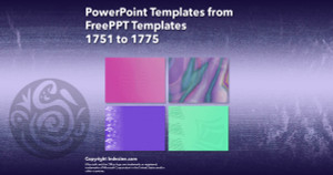 PowerPoint Templates from FreePPT - 071 Designs 1751 to 1775