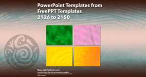 PowerPoint Templates from FreePPT - 086 Designs 2126 to 2150