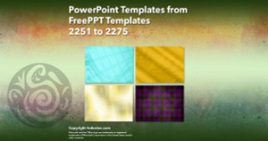 PowerPoint Templates from FreePPT - 091 Designs 2251 to 2275