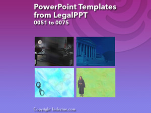 PowerPoint Templates from LegalPPT - 003 Designs 0051 to 0075