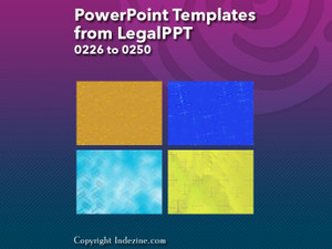 PowerPoint Templates from LegalPPT - 010 Designs 0226 to 0250