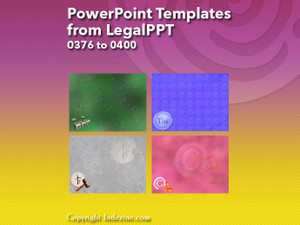 PowerPoint Templates from LegalPPT - 016 Designs 0376 to 0400