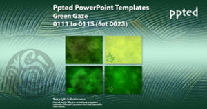 Ppted PowerPoint Templates 023 - Green Gaze