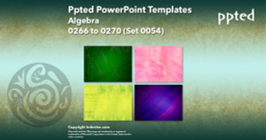 Ppted PowerPoint Templates 054 - Algebra