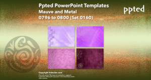 Ppted PowerPoint Templates 160 - Mauve and Metal