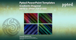 Ppted PowerPoint Templates 180 - Gradients Diagonal