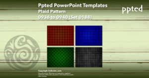 Ppted PowerPoint Templates 188 - Plaid Pattern