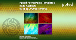 Ppted PowerPoint Templates 190 - Knife Abstracts