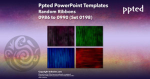 Ppted PowerPoint Templates 198 - Random Ribbons