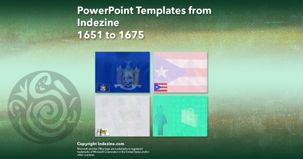 PowerPoint Templates from Indezine - 067 Designs 1651 to 1675