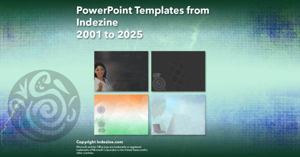 PowerPoint Templates from Indezine - 081 Designs 2001 to 2025