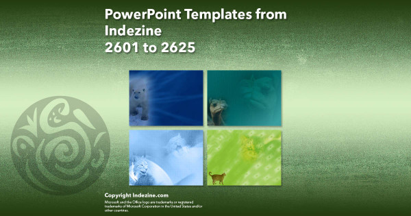 PowerPoint Templates from Indezine - 105 Designs 2601 to 2625