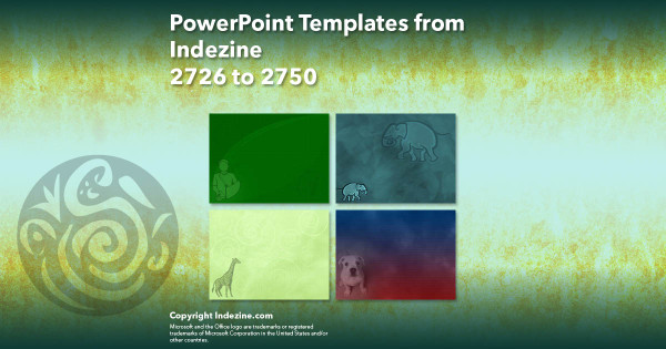 PowerPoint Templates from Indezine - 110 Designs 2726 to 2750