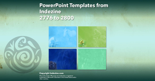 PowerPoint Templates from Indezine - 112 Designs 2776 to 2800
